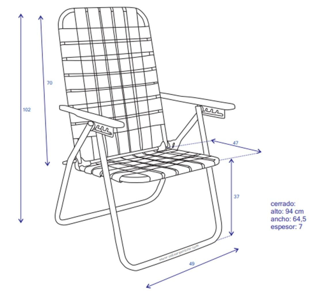 Reposera camping Silla carioca