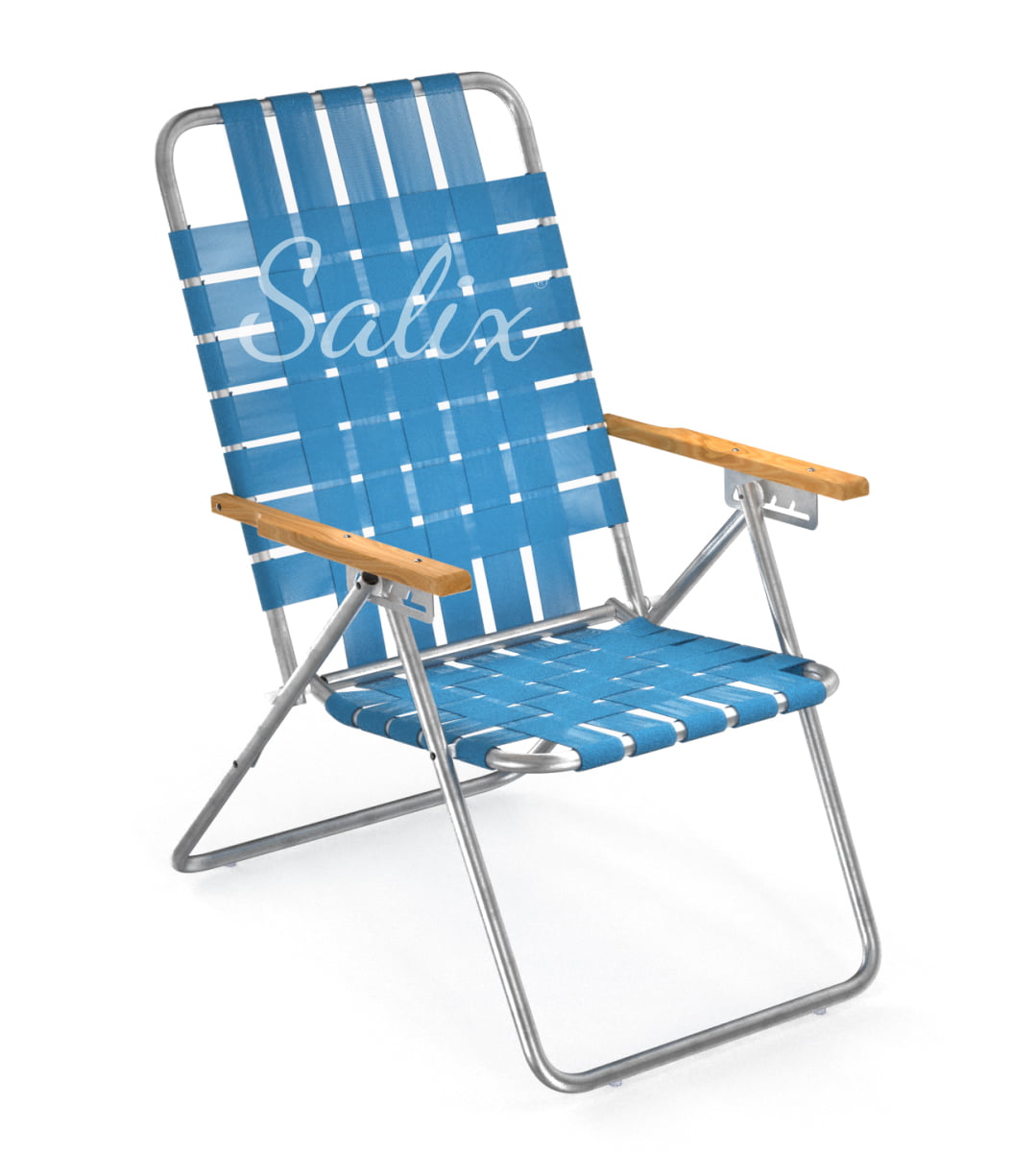 Sillon Pampa, reclinable, aluminio, plegable, cintas
